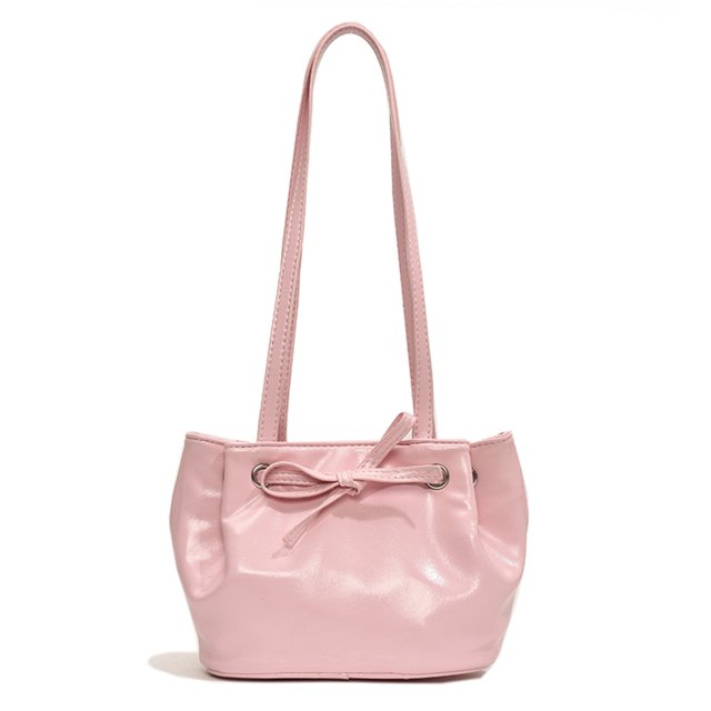 Bolso Cubo para Mujer PU Con Lazo Axila Gran Capacidad Fiesta Y