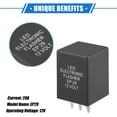 thumbnail image 3 of Unique Bargains Electronic LED Flasher Relay Fix 4 Pin EP29 Turn Signal Flashers Universal for Car Plastic Black, 3 of 7