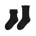 thumbnail image 1 of Chaussettes Décontractées Mi-Mollet pour Filles Hiver Automne à Bordure Filandreuse, 1 of 5