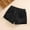 Black, variant on Spazoro Kids Girls Demin Shorts, Solid Color Homewear Summer Elastic Waist Comfortable Fit Pants for Child Girls Boys Black Size 3 T