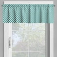 thumbnail image 2 of Ambesonne Teal Valance Pack of 2, Design Vibrant, 42"X18", Teal White, 2 of 5