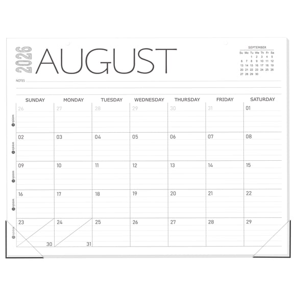 OuMuaMua Desk Calendar 2026-2027, 11 Months (Jul 2026-May 2027), 14" x 11" Desktop & Wall Calendar Thick Paper Monthly Planner for Home Office, Dorm & School