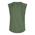 thumbnail image 4 of IYYVV Men's Big and Tall Sleeveless Tank Tops Casual Summer Shirts Muscle Gym Workout Tees with Pocket Army Green 3XL, 4 of 4
