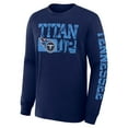 thumbnail image 4 of Men's Fanatics Navy Tennessee Titans Hometown Sweep Legacy Long Sleeve T-Shirt, 4 of 5