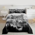 thumbnail image 2 of Feelyou Pine Tree Landscape Twin Comforter Sets, Rustic Wolf Animal Bedding Set, 2-Piece, 2 of 8