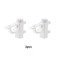 thumbnail image 2 of Yuarrent 2 piezas de soporte de Clip para barra de cortina, accesorios de repuesto, toallero profesional, colgador fijo, accesorio de Hardware Almacenamiento y organización del hogar Yuarrent HA080613-01B, 2 of 6
