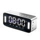 thumbnail image 1 of Espejo de escritorio Reloj despertador digital con Bluetooth de alta , puerto de carga USB para el hogar, sala de estar, dormitorio, - Plata Sunnimix Relojes de alarma, 1 of 8