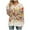 Multicolor, variant on Women's V-Neck Long Sleeve Casual Pullover Top Soft Comfortable Lightweight Breathable Loose Style Fashionable Print Winter Apparel for Daily Wear and Activities Yellow S