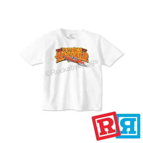 Bella Canvas Dukes of Hazzard General Lee T-Shirt Cotton Crew Top Boys Toddler Short Sleeve