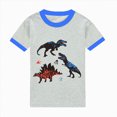 thumbnail image 4 of KPOPLK Toddler Boys 2 Piece Summer Clothes Outfits Short Sleeve Crewneck T-Shirt Graphic Print with Elastic Waist Shorts Set 1t 2t 3t 4t 5t 6t 7t 8t(9-10 Years,Sky Blue), 4 of 5