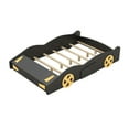 thumbnail image 3 of Euroco Wood Full Size Car-Shaped Platform Bed with Tires, Lower Profile Bed with Storage for Bedroom, Black, 3 of 14