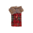 thumbnail image 2 of Manchon de Bouteille de Vin de Noël - Porte-Bouteille Isolé à Carreaux Rouges pour Repas des Fêtes et Cadeaux, 2 of 6