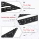 thumbnail image 3 of Herramienta de diseño cuadrado de velocidad Herramienta de medición de regla triangular de carpintero de aleación de aluminio para carpintería, 7 pulgadas. Afortunado Sencillez, 3 of 5