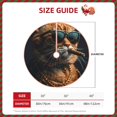 thumbnail image 2 of Salouo Dapper Cat in Sunglasses Christmas Tree Skirt 30" Farmhouse Christmas Decorations Snowman Xmas Tree Skirt Tree Mat for Holiday Party Decor, 2 of 8