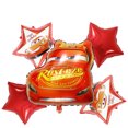 thumbnail image 1 of Banner desechable para fiesta de cumpleaños de coches de dibujos animados, bandera colgante para pastel de Halloween, globos de coches de carreras, decoración de cumpleaños, 1 of 2