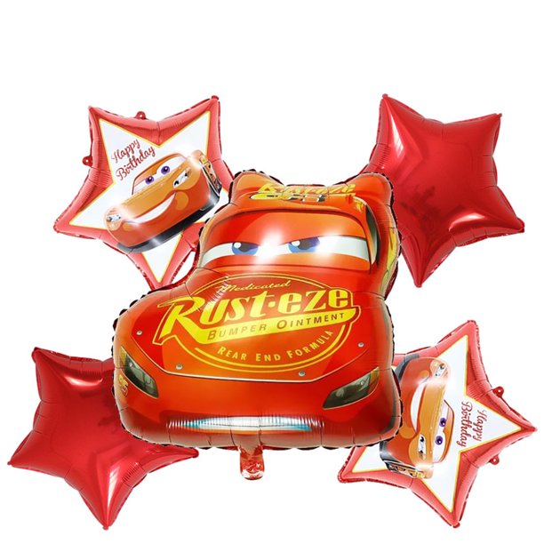 Banner desechable para fiesta de cumpleaños de coches de dibujos animados, bandera colgante para pastel de Halloween, globos de coches de carreras, decoración de cumpleaños