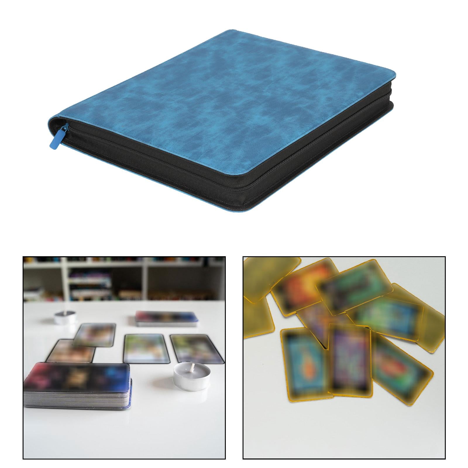 STARTIST Cards Binder 9 Pocket Trading Cards Binder 216 Cards Large Capacity Scrapbook Album Collector Storage Album for Gaming Cards Kids Blue