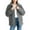 Gray, variant on Kukoosong Women's Sherpa Jacket, Fashion Casual Wool Fleece Jacket, Long Sleeve Button Down Winter Warm Zipper Coat with Pockets