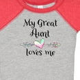 thumbnail image 4 of Inktastic My Great Aunt Loves Me Heart Boys or Girls Baby Bodysuit, 4 of 5