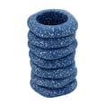 thumbnail image 2 of Pemberly Row Contemporary Accent Speckled Blue Stacked/Sculptural Rings Vase, 2 of 4