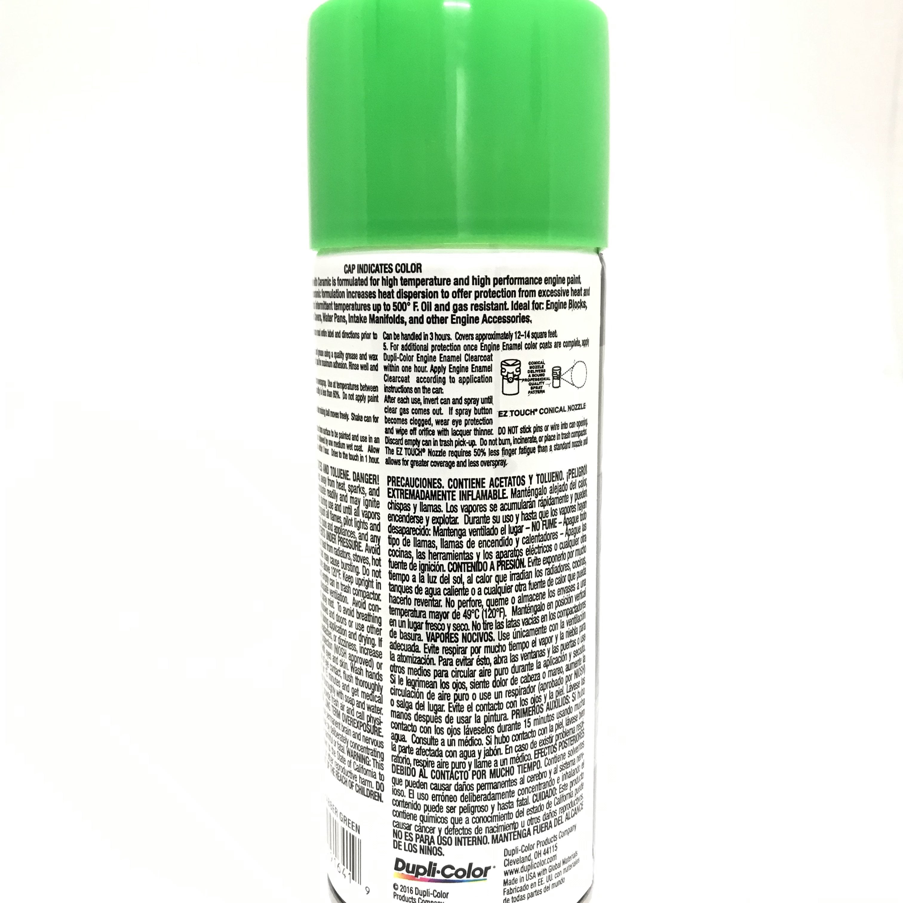 Duplicolor DE1641-6pack Engine Enamel with Ceramic Grabber Green