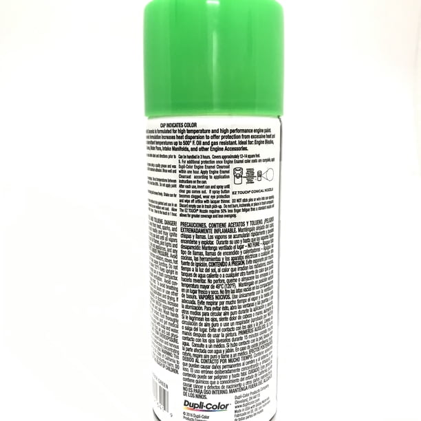 Duplicolor DE1641-6pack Engine Enamel with Ceramic Grabber Green