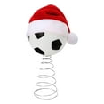 thumbnail image 2 of Christmas Tree Top Decoration - Santa Hat And Soccer Ball Tree Top Decoration, Lightweight Design, Full Of Festive Atmosphere, Suitable For Party, Studios, 2 of 6