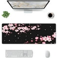thumbnail image 2 of Cherry Blossom Gaming Mouse Pad - Pink Sakura Flowers Mouse Pad 31.5x11.8 Inch Abstract Floral Desk Mat Blossom Art Keyboard Mousepad for School Home Office, 2 of 5