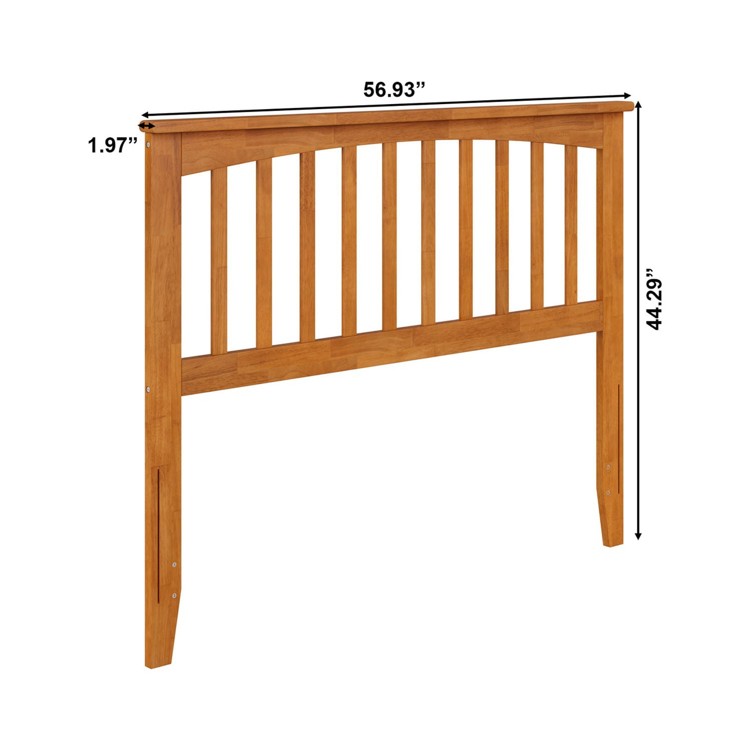 AFI Mission Full Solid Wood Headboard, Light Toffee