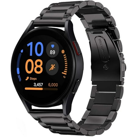 PINHEN Band Compatible with Samsung Galaxy Watch 7 6 5 4 Band 40mm 44mm 45mm/Watch 6 4 Classic 42mm 46mm 43mm 47mm,Metal Stainless Steel Bands Strap Men Women,NOT for Galaxy Watch Ultra 47mm(2024)