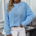 thumbnail image 5 of Hollow Out Women's Solid Color Crochet Cardigan,Round Neck Long Sleeve Knit Sweater, Lightweight & Stylish for Transition Seasons,Size:M, 5 of 6