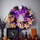 thumbnail image 3 of Guirnalda de puerta de Halloween, colgante de puerta, decoración de terror, corona de arce de calabaza para Windows, 3 of 9