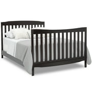 Delta Children Mason Convertible 6-in-1 Baby Crib and Changer, Dark Chocolate