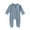 w93# Blue, variant on Wuxian Baby Boys Girls Bodysuits Knitted Casual Round Neck Romper Button Down Soft Footed Pajamas For Infant Toddler Jumpsuit Solid Color Fall Winter Warm Daily Wear,12-18 Months