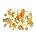 thumbnail image 1 of tamizeot Earring Stud Base Handmade Popular Accessories Ear Pins Setting Wear DIY Crafting Jewelry Making Tool Time Supplies Gold 8mm 1Set, 1 of 6