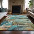 thumbnail image 5 of Dalyn Rugs Machine Washable Indoor/Outdoor Chantille ACN2039 Teal 2'6" x 3'10" Rug, 5 of 9
