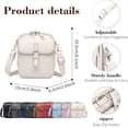 thumbnail image 5 of Leather Crossbody Bags for Women Travel Small Crossbody Purse Anti   Bum Bag with Built in Wallet, 5 of 7
