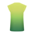 thumbnail image 3 of Scyoekwg Womens Tank Tops Crew Neck Tank Tops Ladies Tops Gradient Color Graphic Tee Casual Sleeveless Tops Summer Loose Sling Shirts Blouses (Green,XXL), 3 of 4