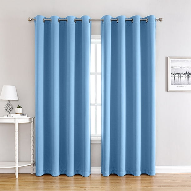 Toystoory Cortinas de parabrisas de 2 piezas para coche, frescas y elegantes en cualquier clima, cortinas de aislamiento térmico Sombras de ventana azul 132*160