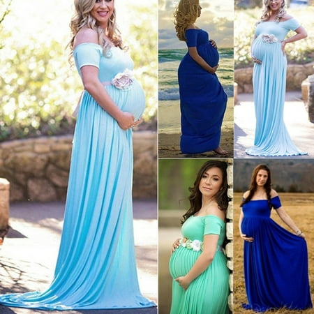 Pregnant Women Sexy Maxi Long Dress Maternity Gown Photography Props Dresses (Best Dress Websites Usa)