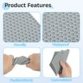 thumbnail image 3 of 4 Pack Silicone Trivet Mats, Hexagon Silicone Pad Hot Pad Pan Protectors Table Protector Heat Resistant Mat, Purple, 3 of 7