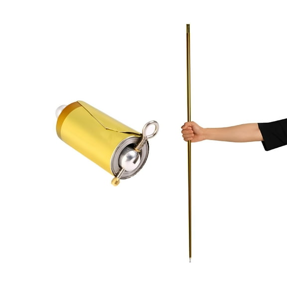 BESTSKY Metal Appearing Cane Toy for Professional Magician Stage Portable Pocket Staff Magic Tricks