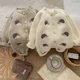 thumbnail image 4 of 0-3Y 2025 Spring Baby Clothes Animal Embroidery Infant Girls Rompers Single Breast Toddler Boys Knitted Jumpsuits, 4 of 6