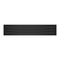 BUILDMART - 30x6 Modern AC Vent Cover - Decorative Black Aluminum Air Vent - Standard Linear Slot Diffuser - Heating and Cooling Register Grille for Ceiling, Walls & Floors - Texas Buildmart