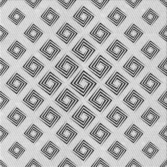 Ahgly Company Machine Washable Indoor Square Transitional White Smoke Area Rugs, 5' Square