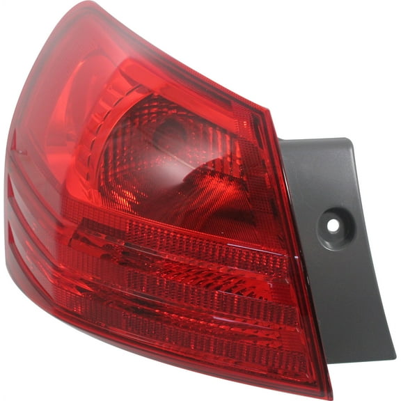 Tail Light Compatible With 2008-2013 Nissan Rogue 2014-2015 Select Left Driver Side, Outer With bulb(s)