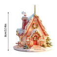thumbnail image 6 of KCEHTA Christmas Snow Village Houses Ornaments, New Home Ornament 2024, House Warming Gifts New Home, Personalized Farmhouse Christmas Tree Ornaments Christmas Decorations, 6 of 6