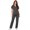 Charcoal Heather, variant on Vivian 6-Pocket Top and Snap Pocket Straight Leg Pant Set