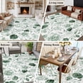 thumbnail image 5 of 6'x9' Area Rugs, Sage Green Flower Indoor Outdoor Area Rug for Living Room Bedroom, Vintage Rose Floral Botanical Leaf Washable Bathroom Rugs Kitchen Floor Carpet Mats Home Decor Aesthetic, 5 of 8