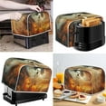 thumbnail image 3 of Renewold 2 Slice Toaster Cover Wide Slot Decorative Bread Toaster Oven Dustproof Cover Durable Toaster Oven Cover for Kitchen Indoor,Halloween Pumpkin Ghost, 3 of 6